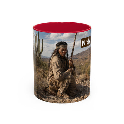 Ft. Sill Apache Desert Scene Coffee Mug — 'N'de' Southwest Landscape 11/15oz
