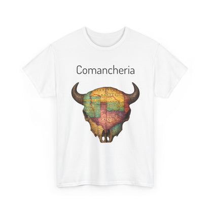 Comancheria Buffalo Skull T-Shirt — Western Map Graphic Tee