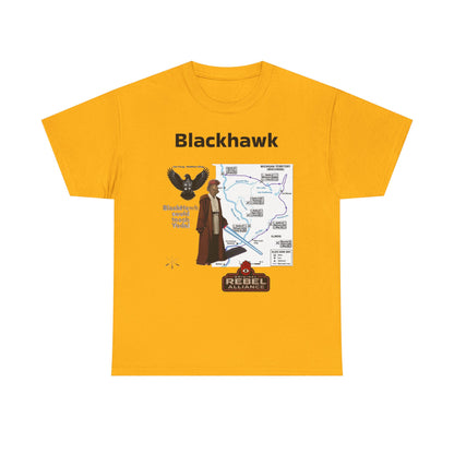 Blackhawk Rebel Trail Vintage Map Graphic T-Shirt