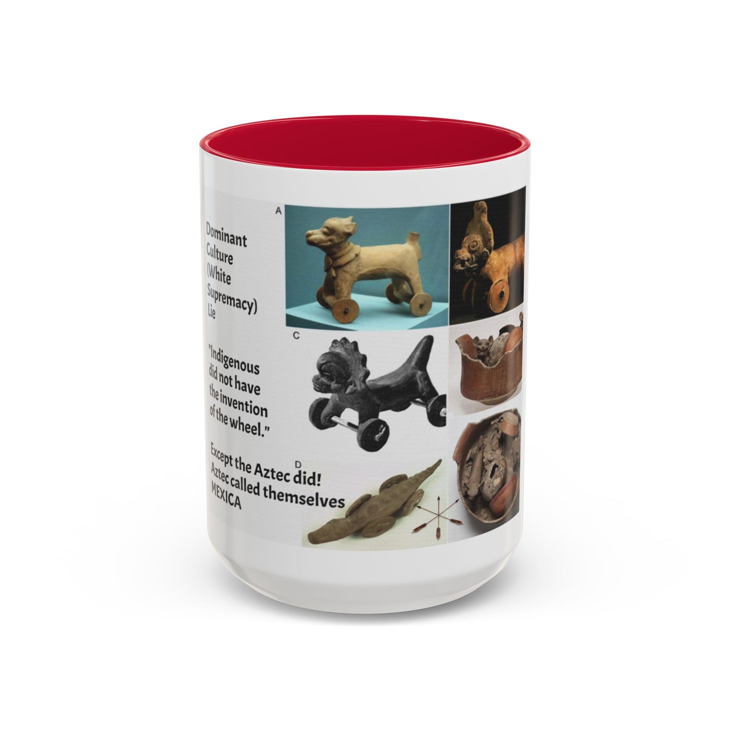 Aztec Artifact Photos Collage Coffee Mug (11oz/15oz)