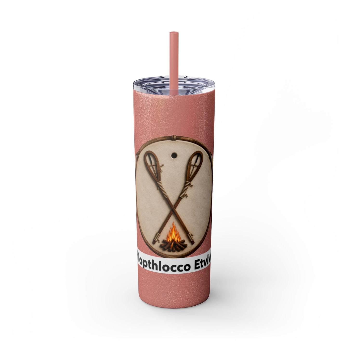 Thlopthlocco Skinny Tumbler with Straw, 20oz