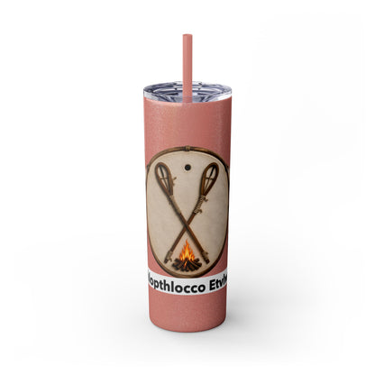 Thlopthlocco Skinny Tumbler with Straw, 20oz