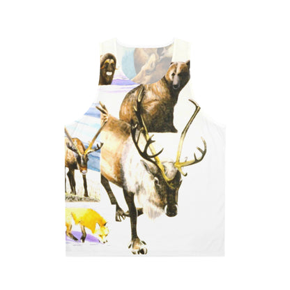 Wildlife Collage Tank Top — Vintage Arctic Animals Print