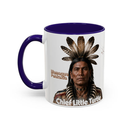Miami Ceramic Mug — 'Chief Little Turtle' Native Warrior Portrait (11oz & 15oz)