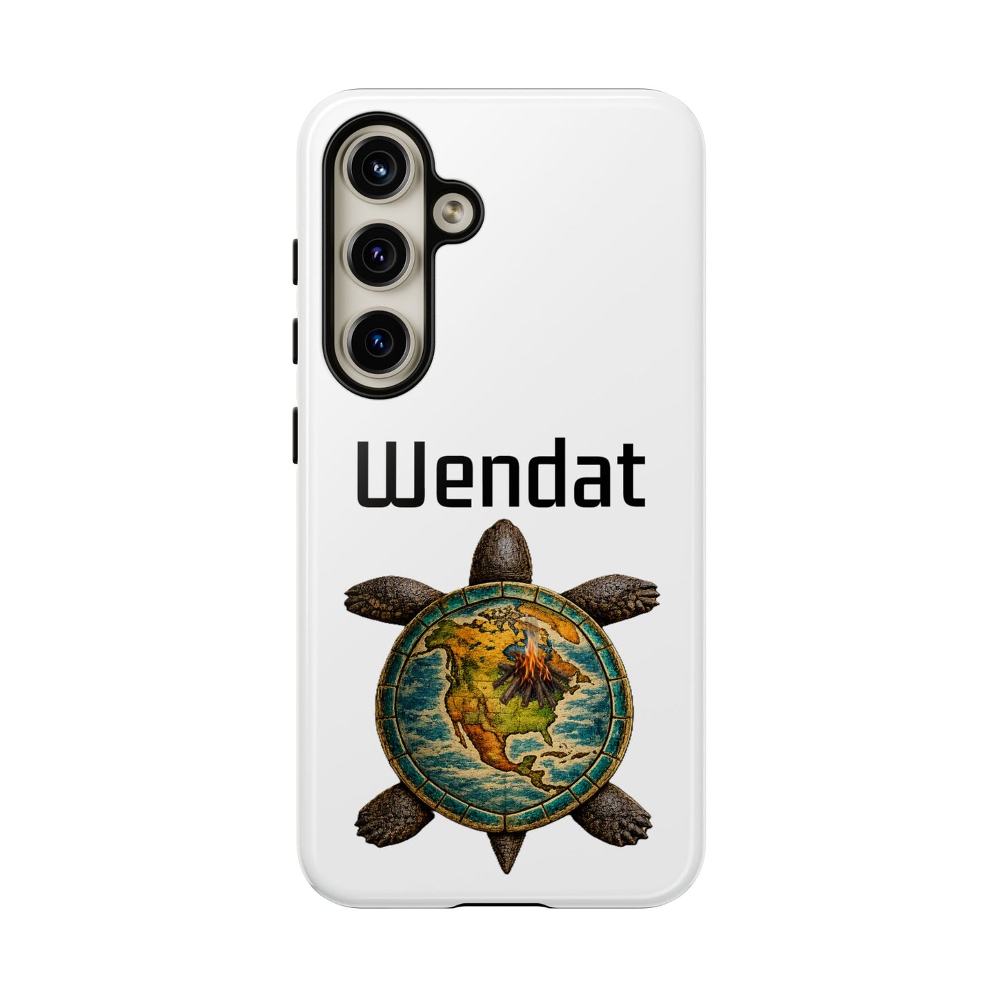 Wyandotte Wendat Turtle Phone Case — Indigenous Turtle Shield Design