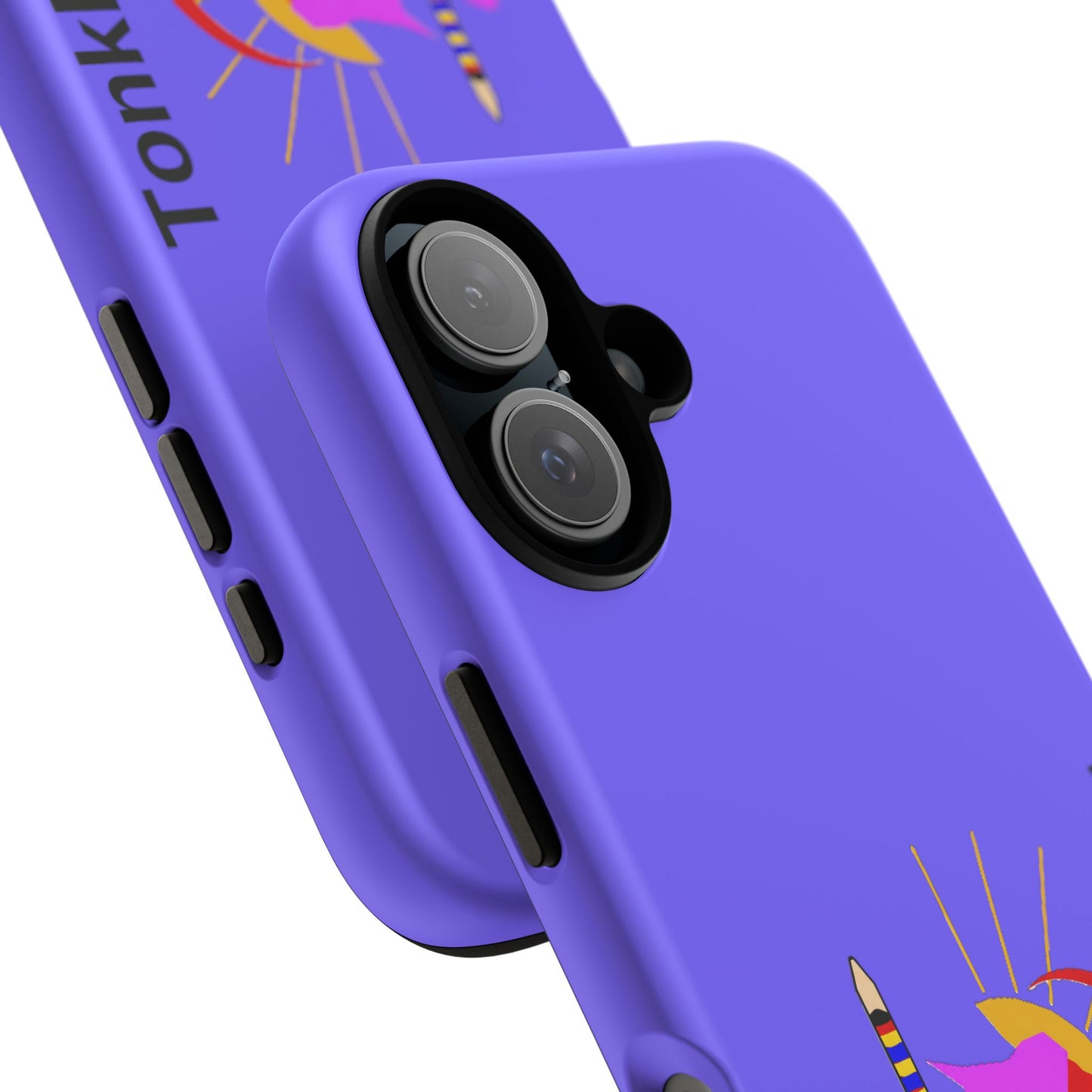 Tonkawa Phone Case — Tonkkaweya Sunrise Design (Protective Purple Hard Shell)