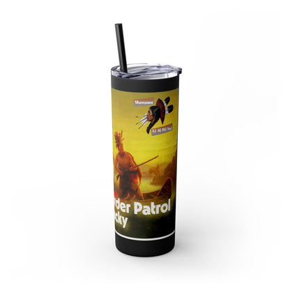 Shawnee Absentee Skinny Tumbler with Straw, 20oz