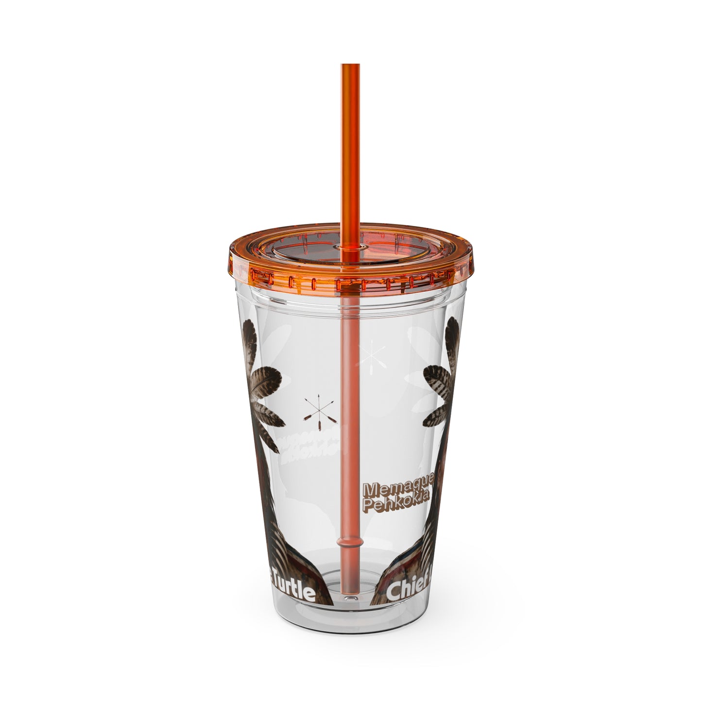 Miami Chief Little Turtle Sunsplash 16oz Tumbler with Straw