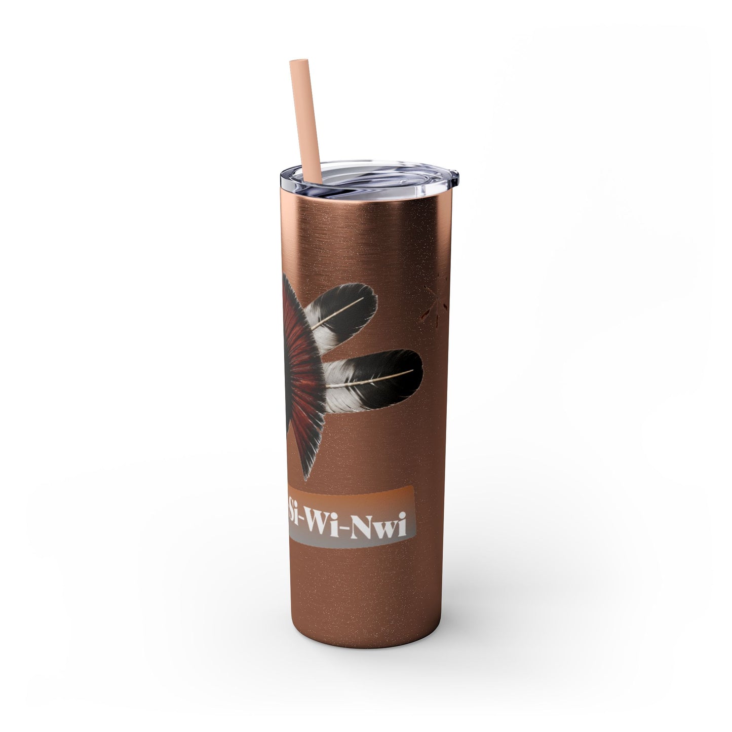 Shawnee Absentee Skinny Tumbler with Straw, 20oz