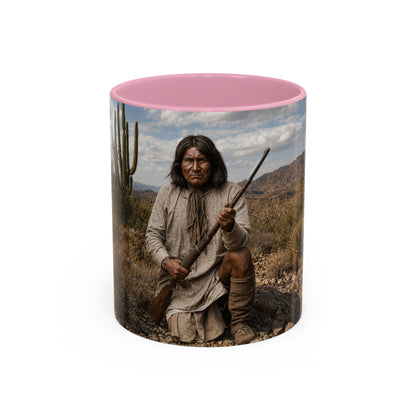 Ft. Sill Apache Desert Scene Coffee Mug — 'N'de' Southwest Landscape 11/15oz
