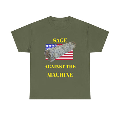 Sage Against the Machine T-Shirt — American Flag Smudge Stick Tee