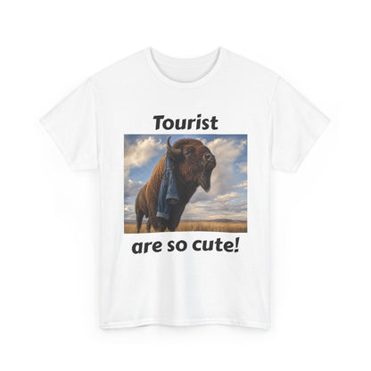 Tourist Are So Cute! T-Shirt — Funny Bison Photo Tee