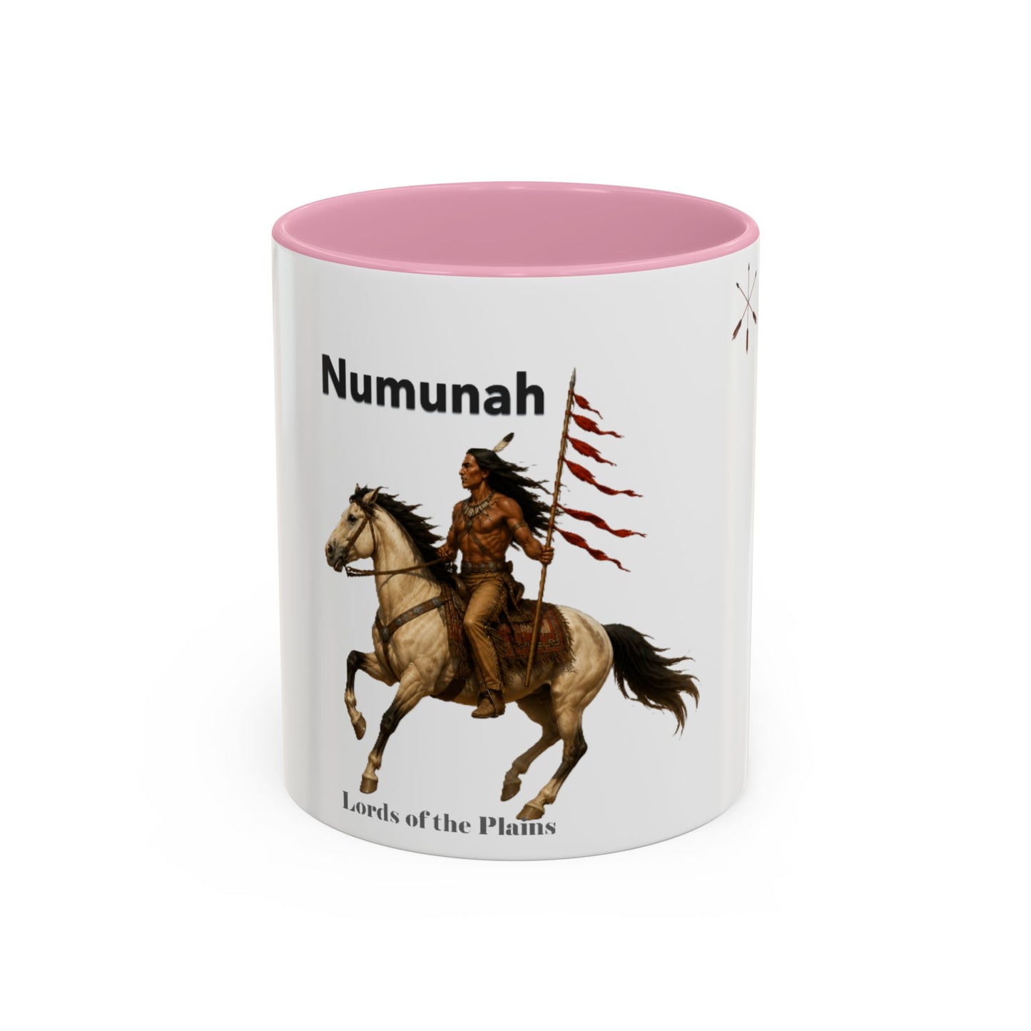 Comanche Numunah ‘Lords of the Plains’ Horseman Coffee Mug — Native Warrior Ceramic Mug (11oz/15oz)
