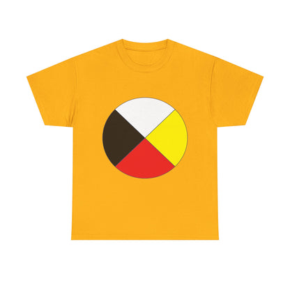 Native Medicine Wheel Tee — Four Directions Circle Design T-Shirt