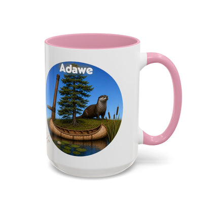 Ottawa Adawe Otter Canoe Mug — Nature Wildlife Coffee Cup (11oz & 15oz)