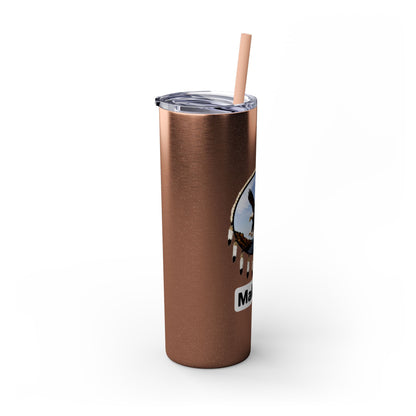 Modoc Eagle Skinny Tumbler – 20oz Straw Travel Cup (Maklaks)