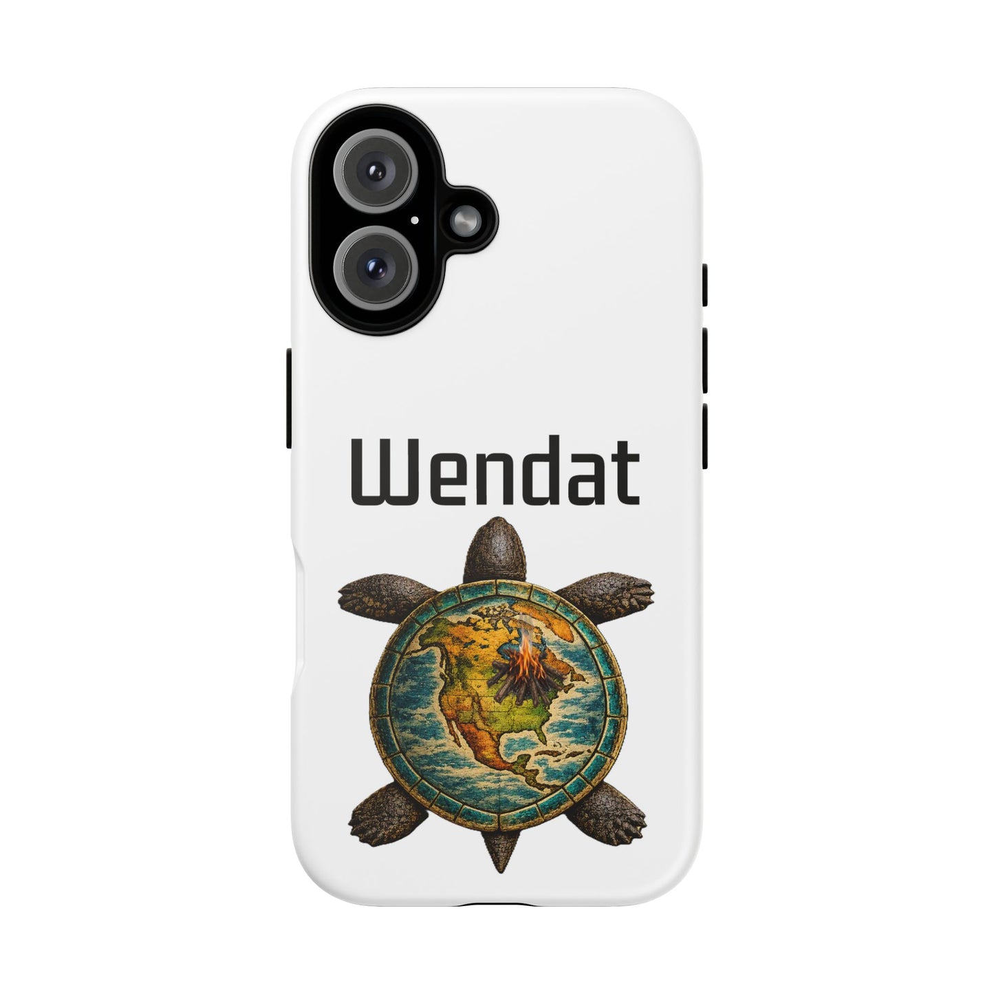 Wyandotte Wendat Turtle Phone Case — Indigenous Turtle Shield Design