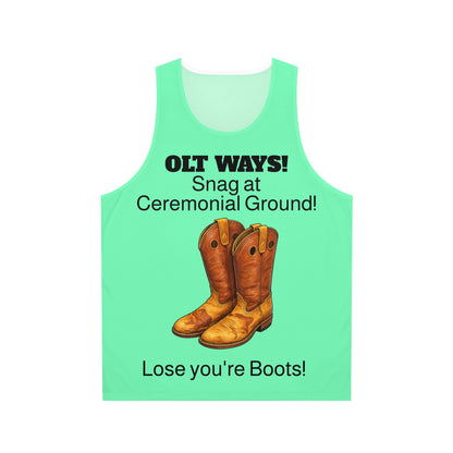 Cowboy Boots Graphic Tank Top – “Lost Your Boots!” Western Humor Tank
