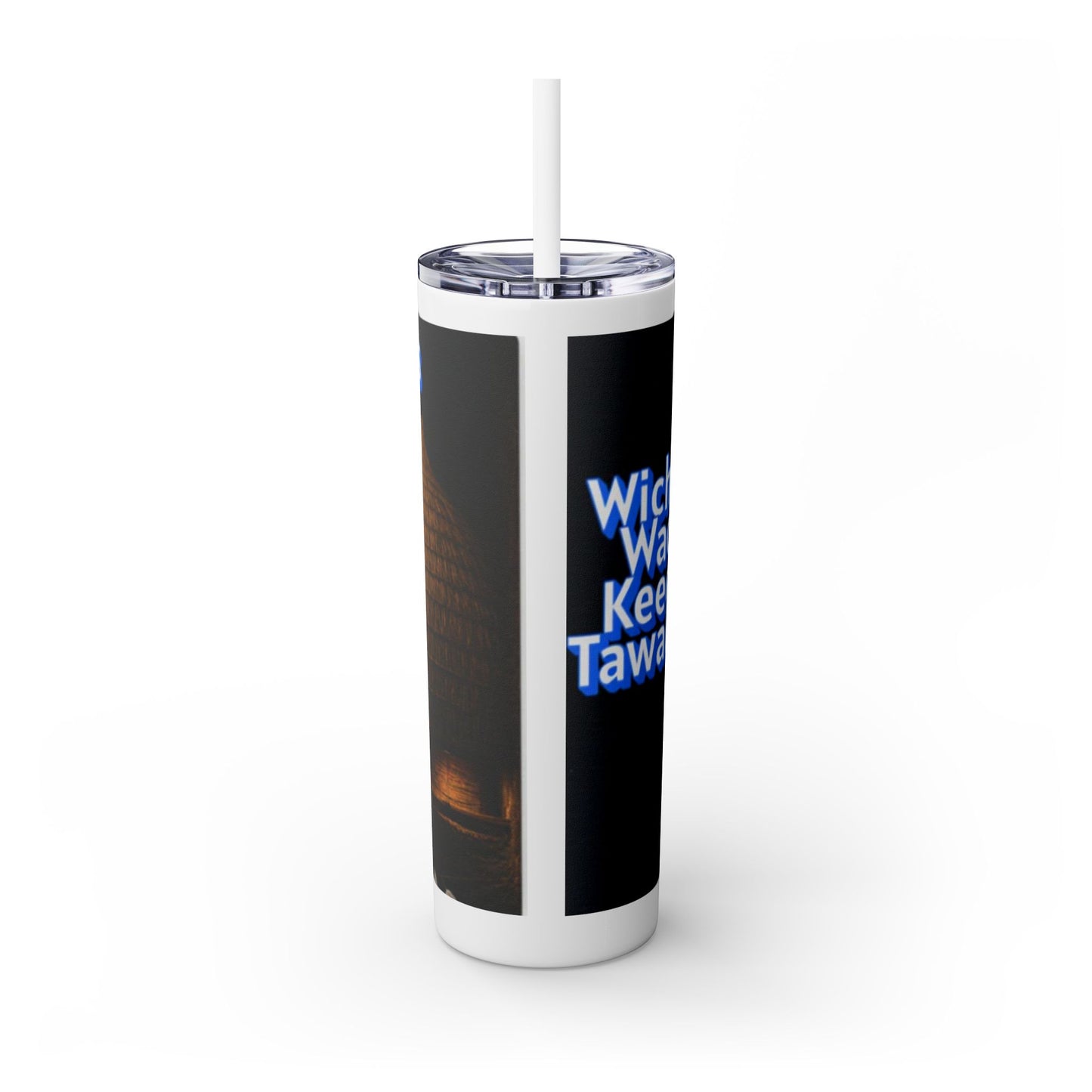 Wichita Skinny Tumbler with Straw, 20oz