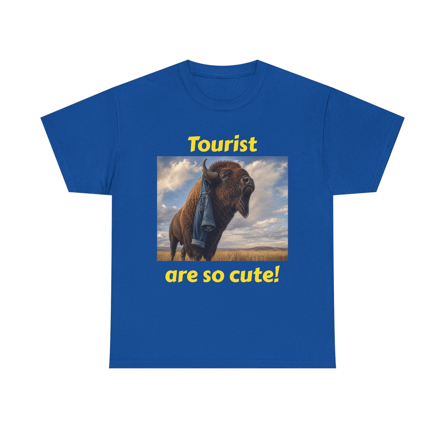 Tourist Are So Cute! T-Shirt — Funny Bison Photo Tee