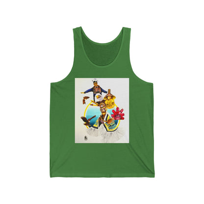 Tlingit Tank Top — Retro Beach Graphic Jersey Tank