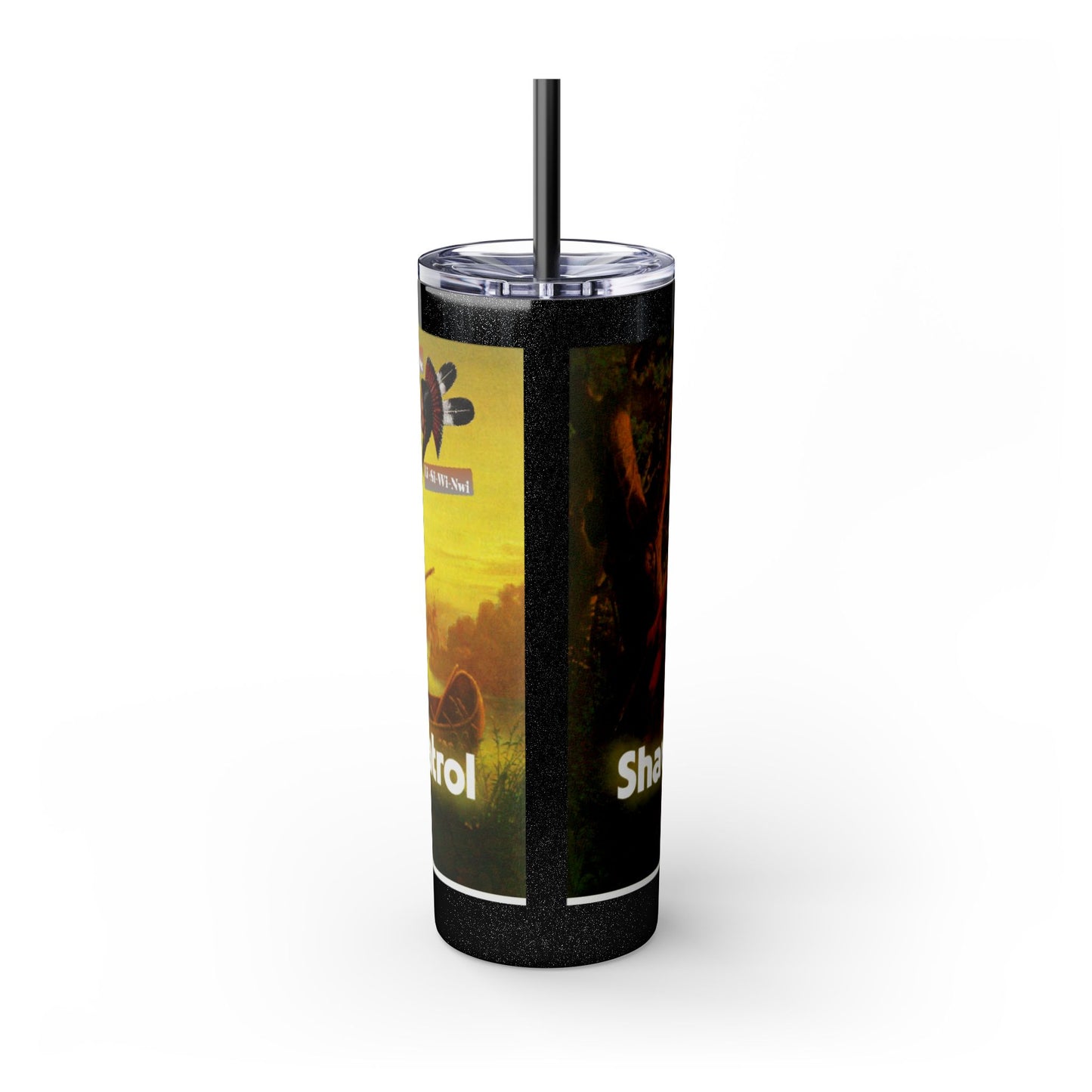 Shawnee Absentee Skinny Tumbler with Straw, 20oz
