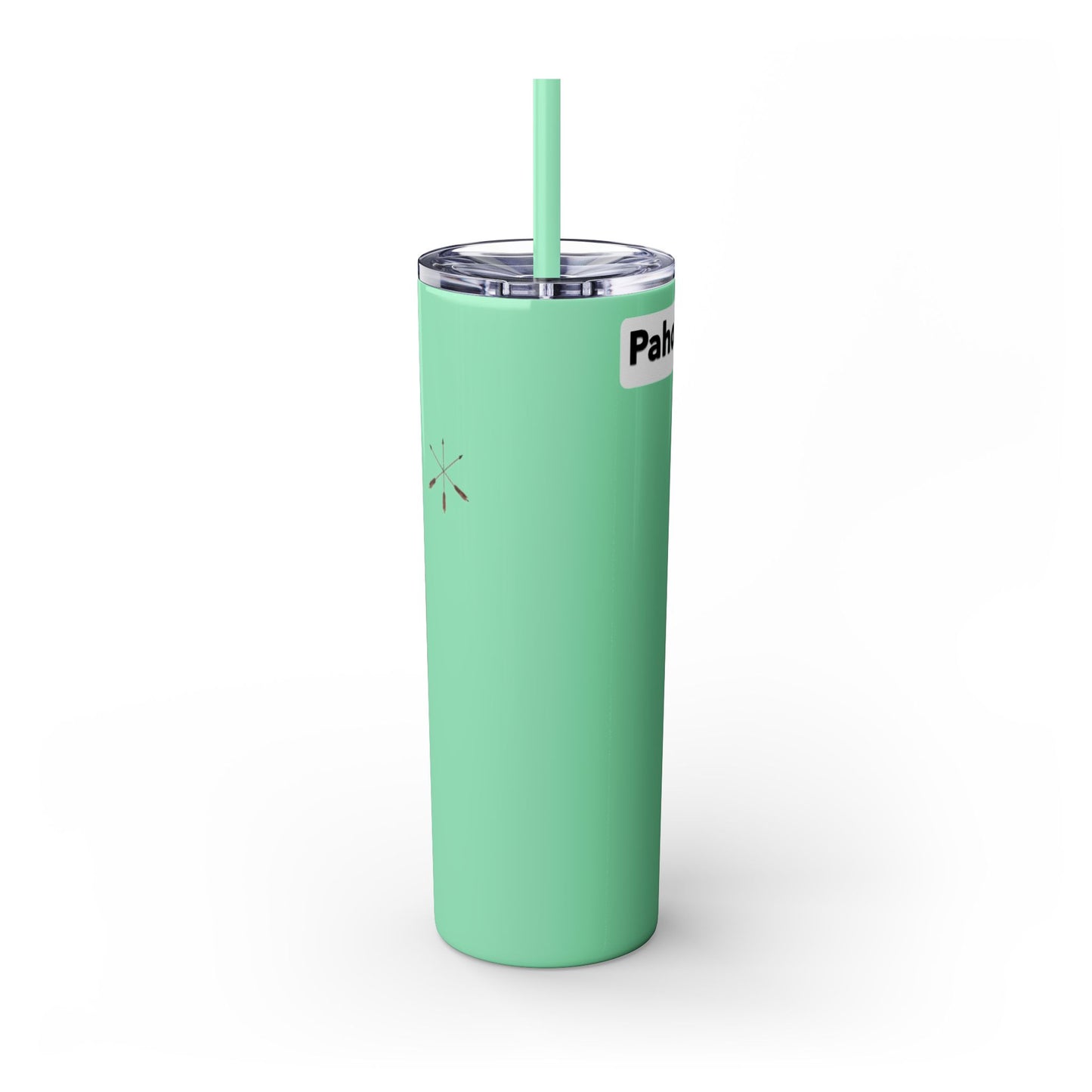 Iowa 20oz Skinny Tumbler with Native Dreamcatcher Design - 'Pahodje' Travel Straw Cup