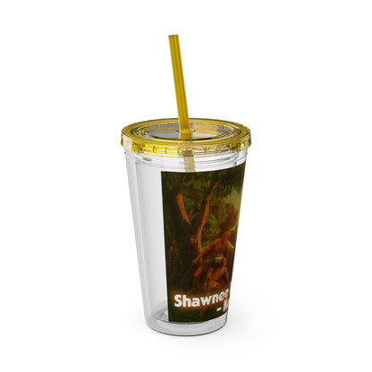 Shawnee N Sunsplash Tumbler with Straw, 16oz