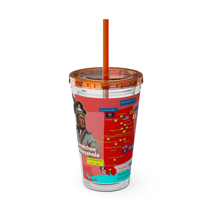 Opothleyahola Sunsplash Tumbler with Straw, 16oz