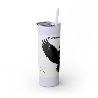 Sac Fox Skinny Tumbler with Straw, 20oz