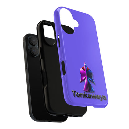 Tonkawa Phone Case — Tonkkaweya Sunrise Design (Protective Purple Hard Shell)