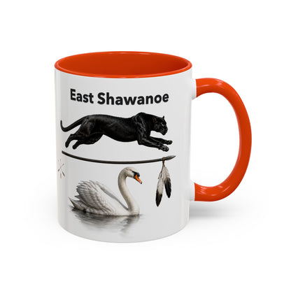 Shawnee East Shawanoe Mascot Panther & Swan Coffee Mug (11oz/15oz)