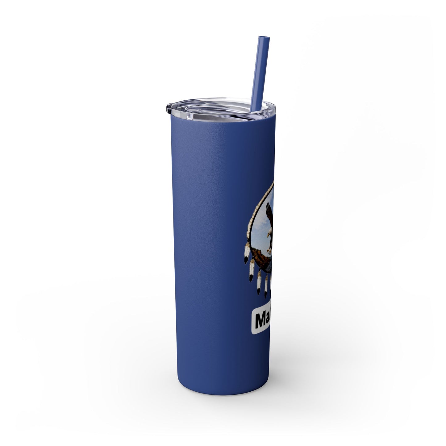 Modoc Eagle Skinny Tumbler – 20oz Straw Travel Cup (Maklaks)