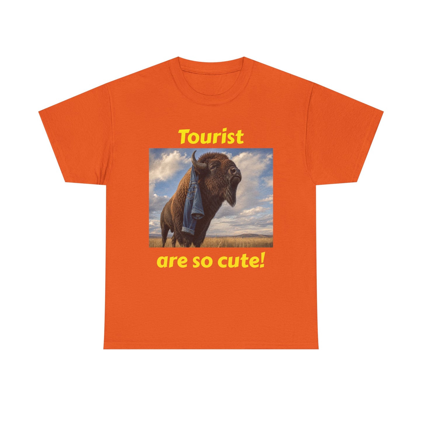 Tourist Are So Cute! T-Shirt — Funny Bison Photo Tee
