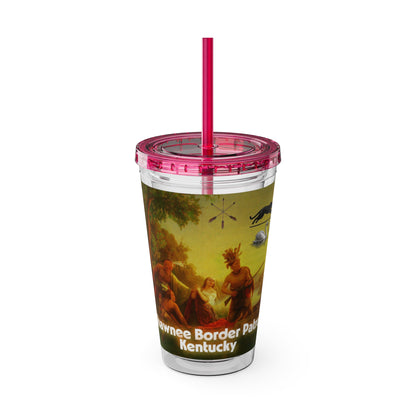 Shawnee East Sunsplash Tumbler with Straw, 16oz