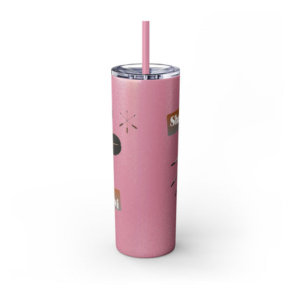 Shawnee Absentee Skinny Tumbler with Straw, 20oz