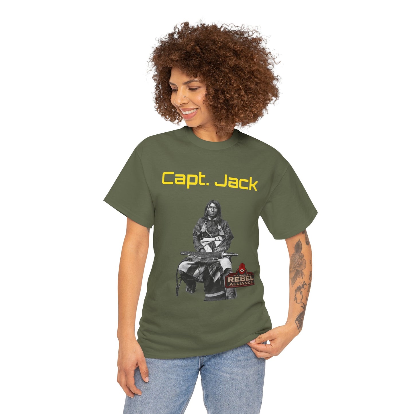 Capt. Jack Graphic Tee — Rebel Archer Vintage Arrow Back Print