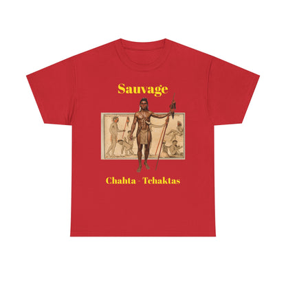 Savage Chahta Tchaklas Graphic Tee – Native American Heritage Art T-Shirt