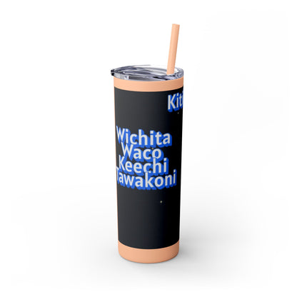 Wichita Skinny Tumbler with Straw, 20oz
