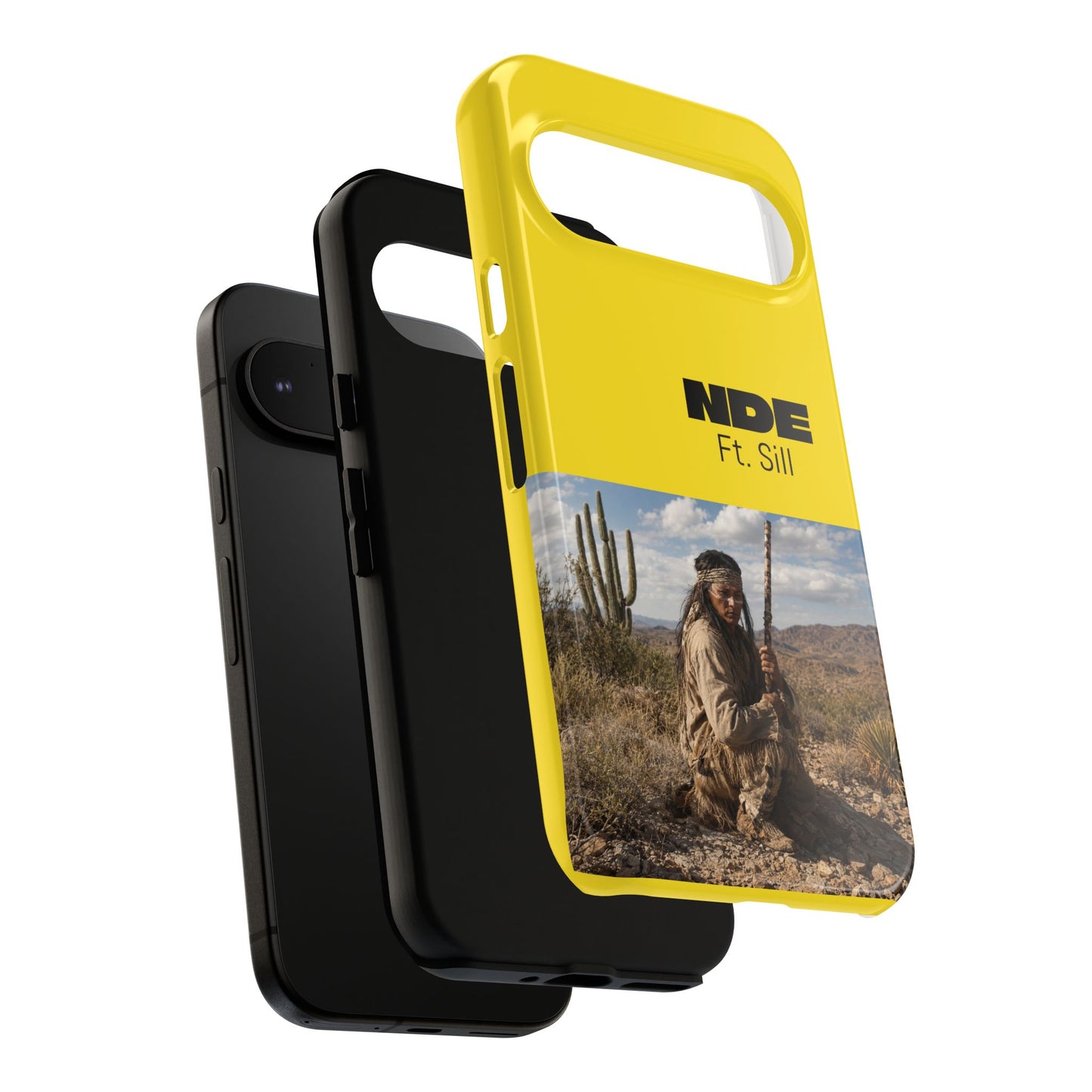 Ft. Sill Phone Case — Yellow ‘NDE Ft. Sill’ Desert Photo Protective Cover
