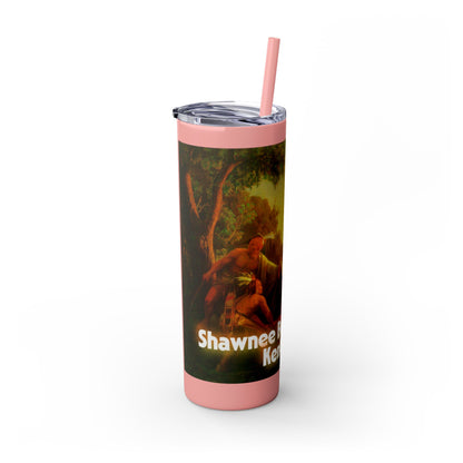 Shawnee East Skinny Tumbler with Straw, 20oz