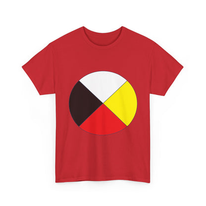 Native Medicine Wheel Tee — Four Directions Circle Design T-Shirt