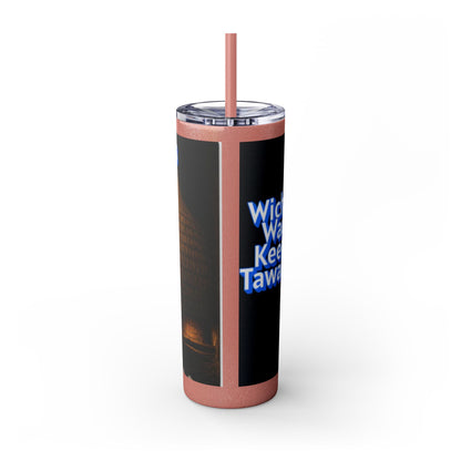 Wichita Skinny Tumbler with Straw, 20oz