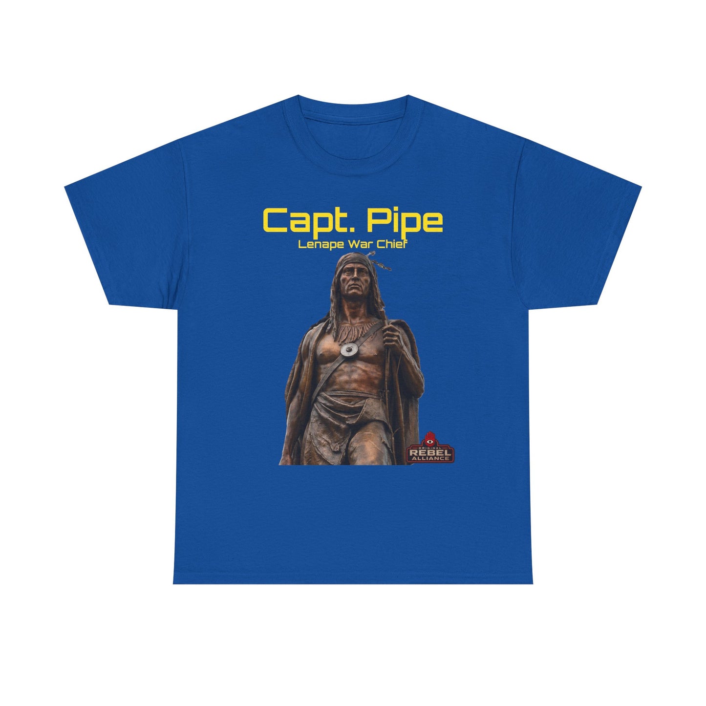 Capt. Pipe Lemape War Chief T‑Shirt — Native Warrior Graphic Tee