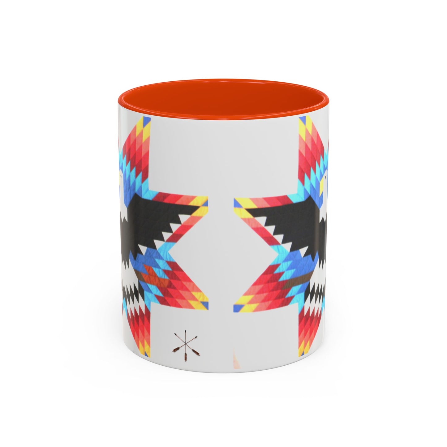 Onci  Eagle Star Ceramic Mug — Colorful Geometric Native-Inspired Coffee Cup (11oz, 15oz)