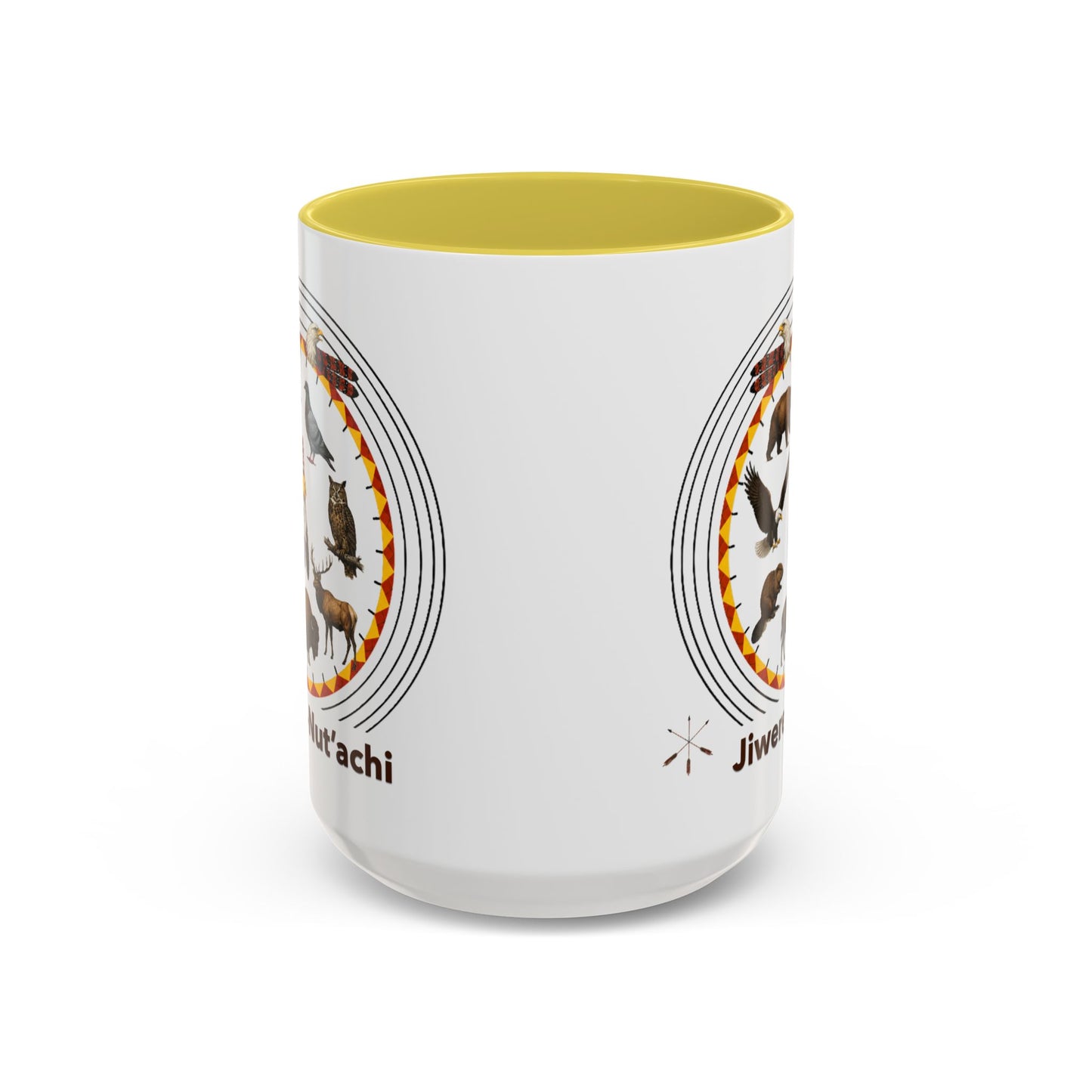 Otoe Missouria Native Animal Circle Mug – 'Jiwere-Nut'achi' Illustrated Coffee Cup (11oz/15oz)
