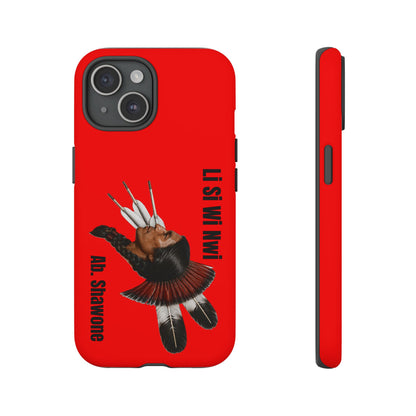 Absentee Shawnee Headdress Phone Case — 'Li Si Wi Ni' Design