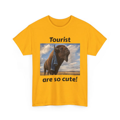 Tourist Are So Cute! T-Shirt — Funny Bison Photo Tee