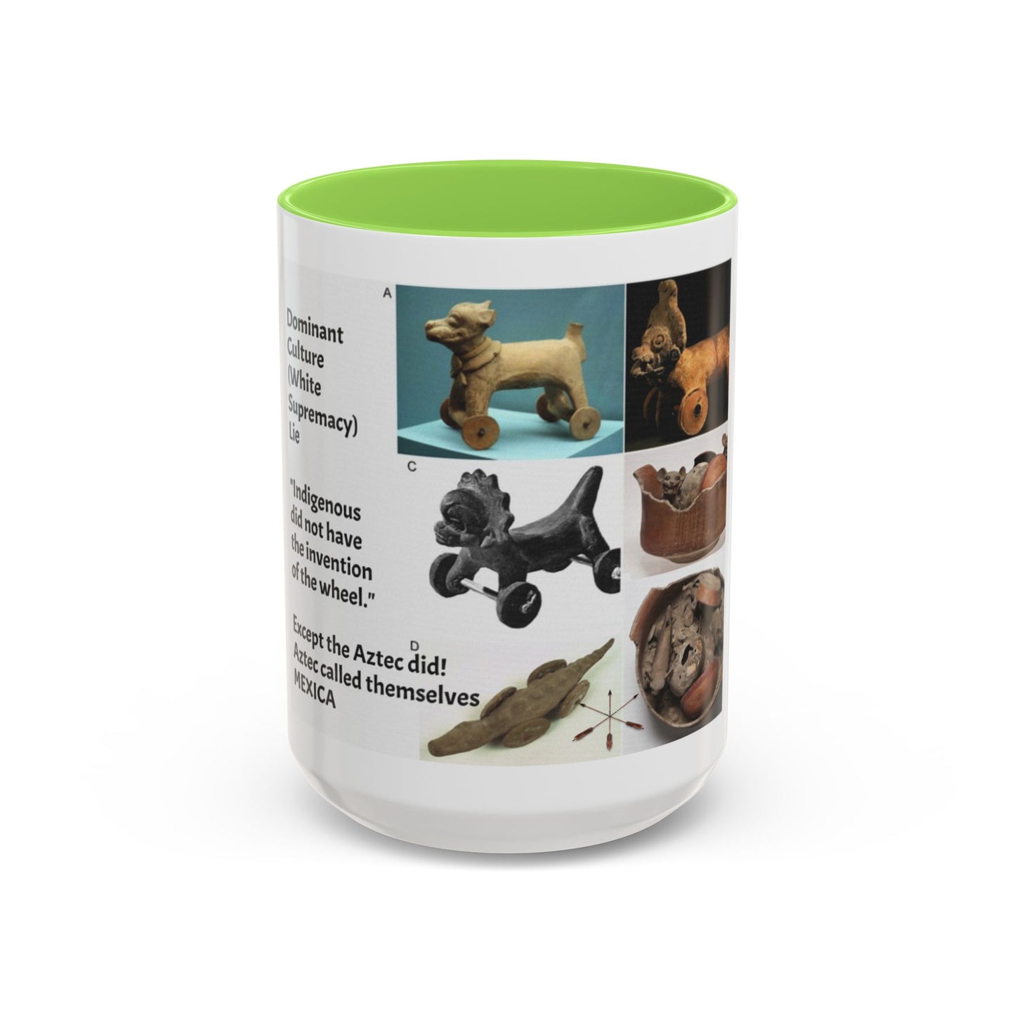 Aztec Artifact Photos Collage Coffee Mug (11oz/15oz)