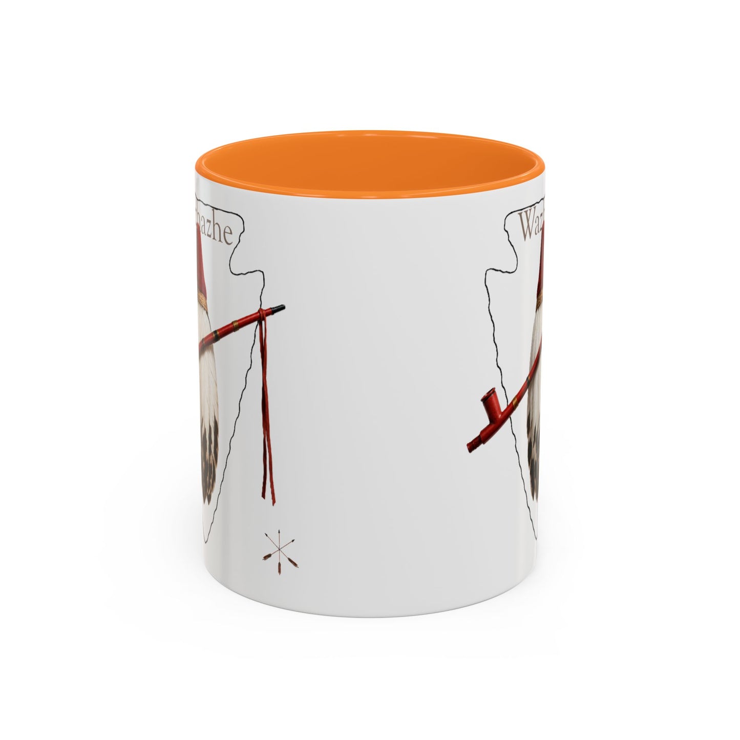 Osage Wazhazhe Tribal Feather Mug (11oz & 15oz) — Native-Inspired Coffee Cup